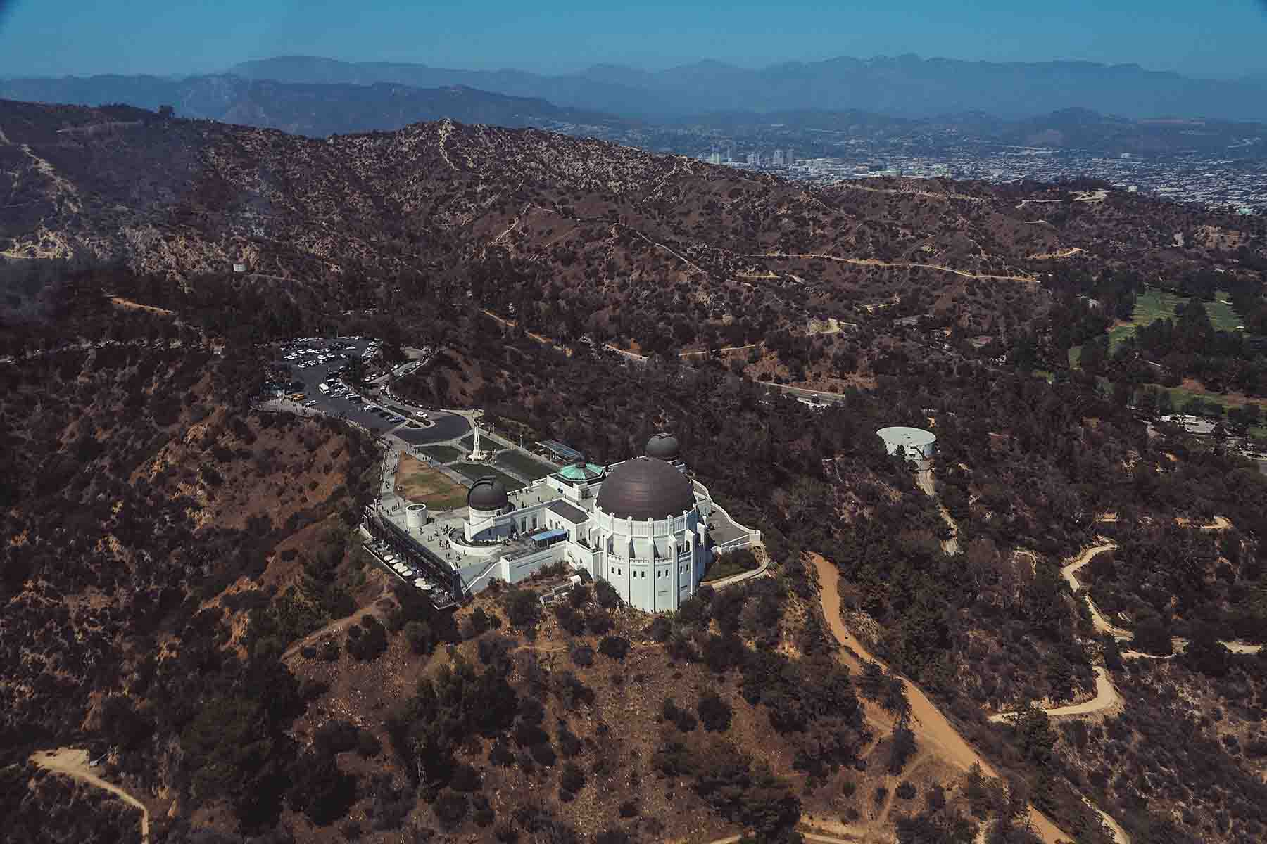 Mountain view of the observatory.