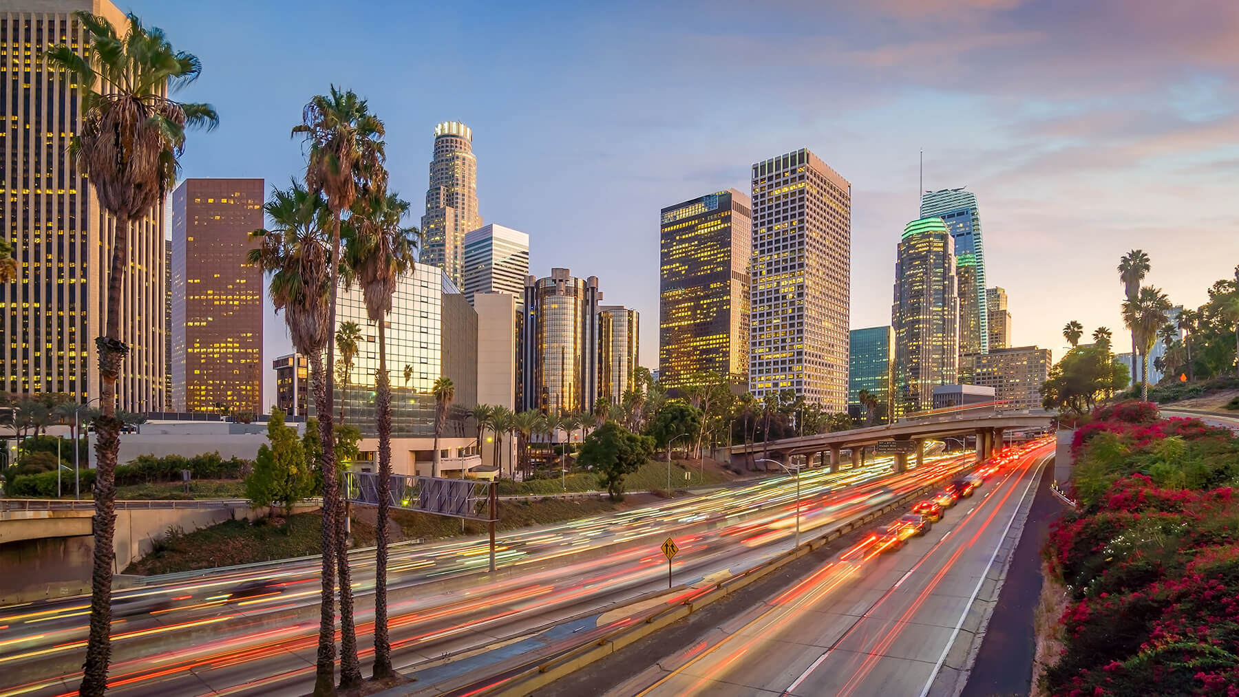 A highway in LA, California